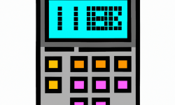 Voglio un disegno artistico di una calcolatrice in stile tradizionale giapponese, anime, giochi, pixel, 8 bit, quello che penso sia il migliore.